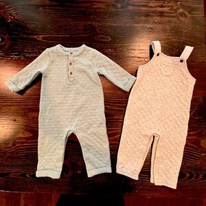 Lot of 2 Janie and Jack overalls - never worn 6-12 months